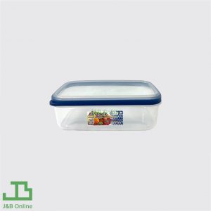Rectangular Plastic Storage 1500 ml with Clear Lid Blue Edge DLK-NO231-1S